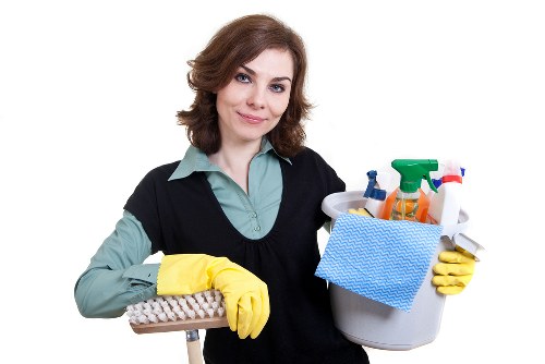 Deep cleaning of a kitchen and living space in Bow